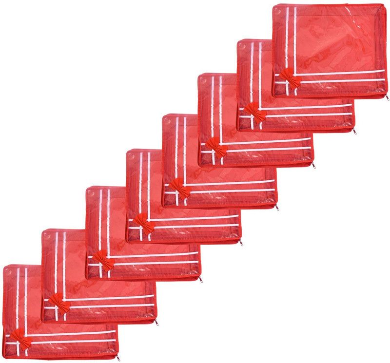 Apratim saree cover gcuet78 gyf8  (Red)