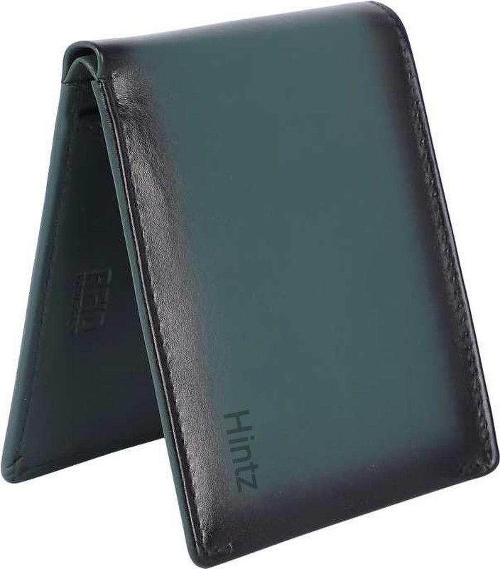 Men Ethnic, Evening/Party, Formal, Travel, Trendy Green Genuine Leather RFID Wallet  (9 Card Slots)