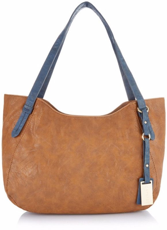 Women Tan, Blue Satchel - Regular Size