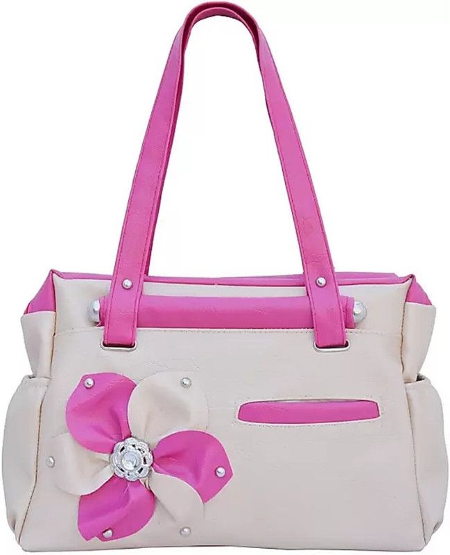 Women Pink, Beige Hand-held Bag - Mini