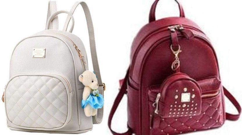 Small 5 L Backpack backpack  (Maroon, White)