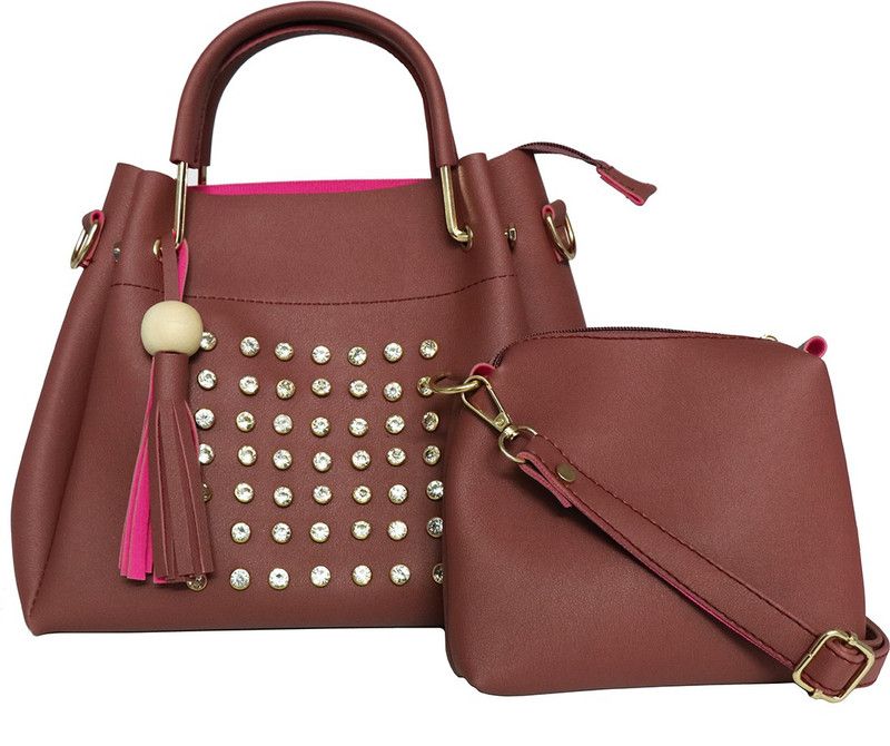 Maroon Sling Bag MAROON COLOR DIAMOND SLING BAG