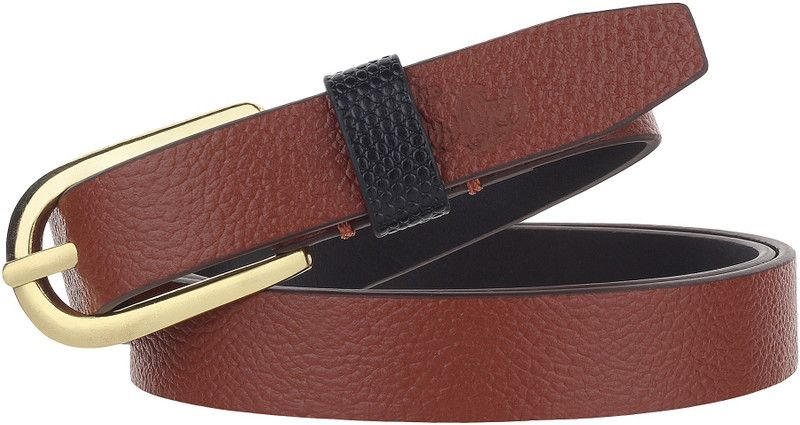 Women Casual Tan Genuine Leather Belt