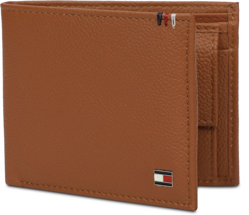 Men Tan Genuine Leather Wallet - Mini  (4 Card Slots)