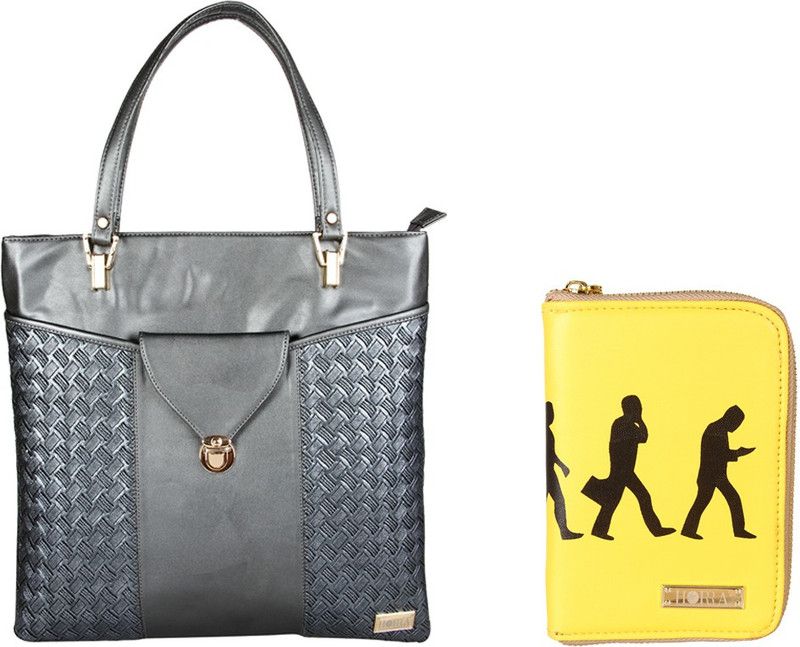 Women Grey Messenger Bag - Extra Spacious  (Pack of: 2)