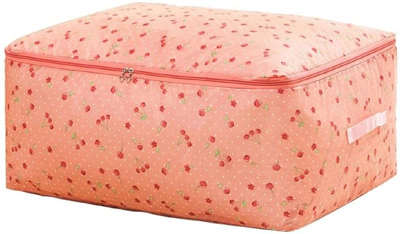 HENIJ Storage Bag Organizers 1 PCS Thicken Quilt Storage Bag Waterproof Clothes Storage Box Portable Pillow Organizer Best Capacity Closet Tidy Case (60 x 40 x 20 CM)  (PinkCherry)