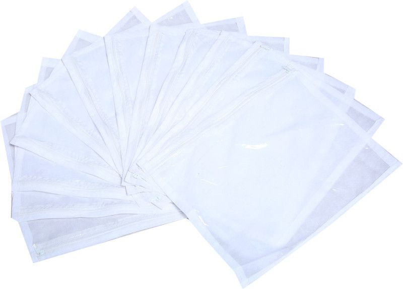 KUBER INDUSTRIES Designer "Single Packing Saree Cover 12 pcs set PackingSPB07  (White)