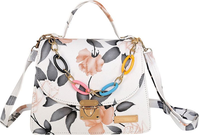 Women Black, White, Pink Sling Bag