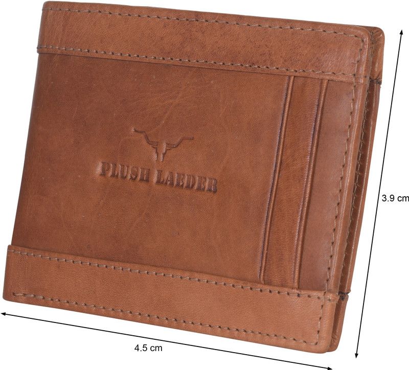 Men Trendy Black Genuine Leather RFID Wallet  (10 Card Slots)
