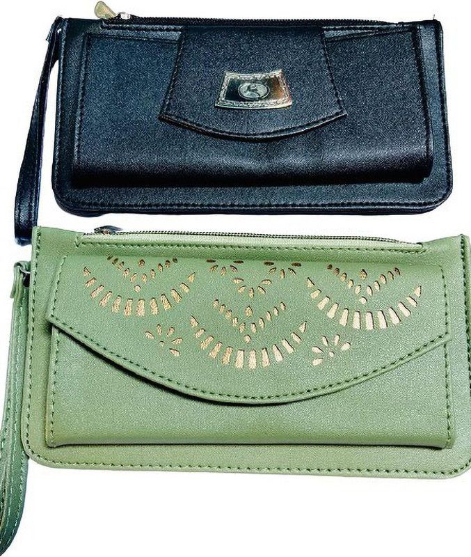Casual Black, Blue, Brown, Green Clutch - Mini