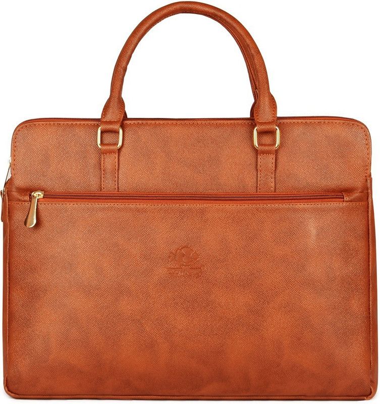 Men & Women Tan Hand-held Bag - Extra Spacious