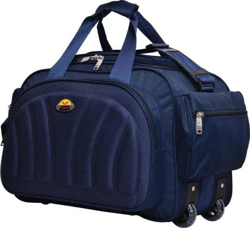 (Expandable) Fabric Travel Duffel Bags for Men and Women 60 L Duffel With Wheels (Strolley)