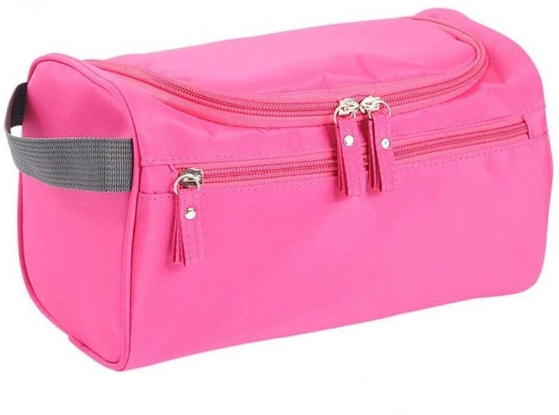 Rhydin Cosmetic Case Grooming Kit Storage Travel Kit Pack with Hook,Travel bag Travel Toiletry Kit  (Pink)