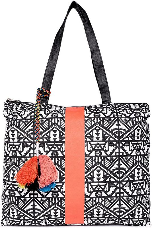 Black, White Women Tote - Mini