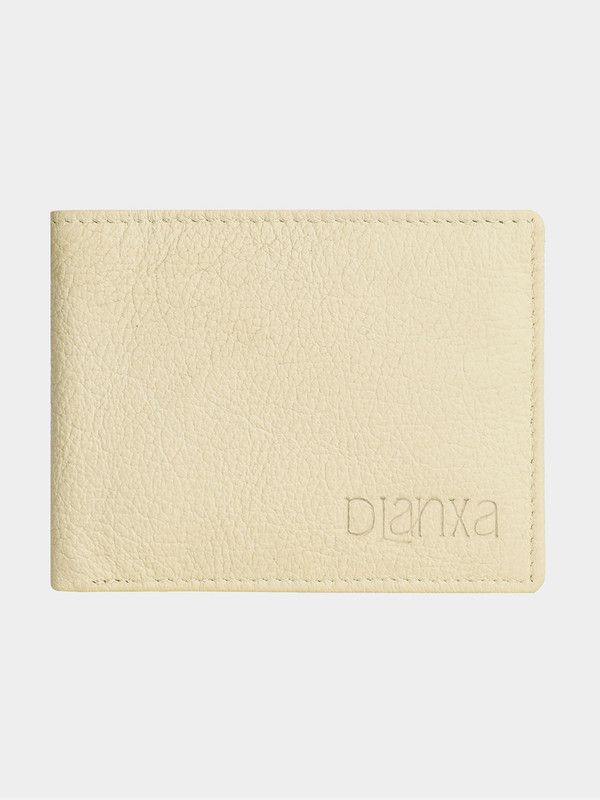 Men Casual Beige Genuine Leather RFID Wallet  (6 Card Slots)