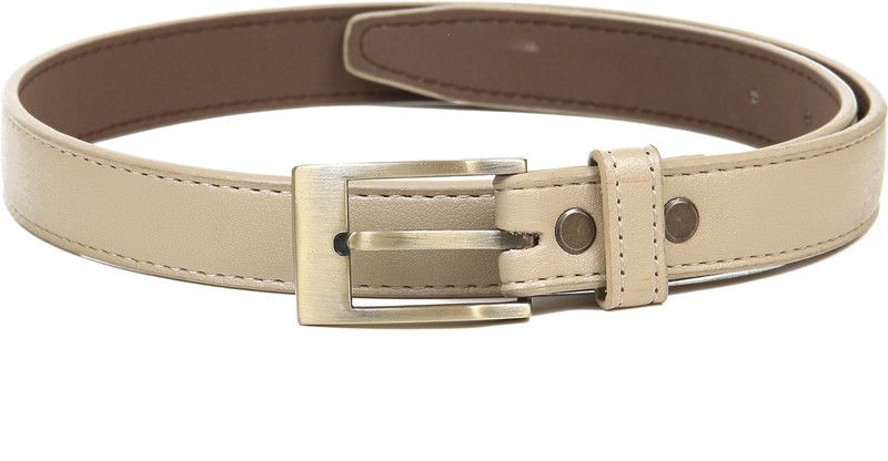 Women Casual Beige Texas Leatherite Belt