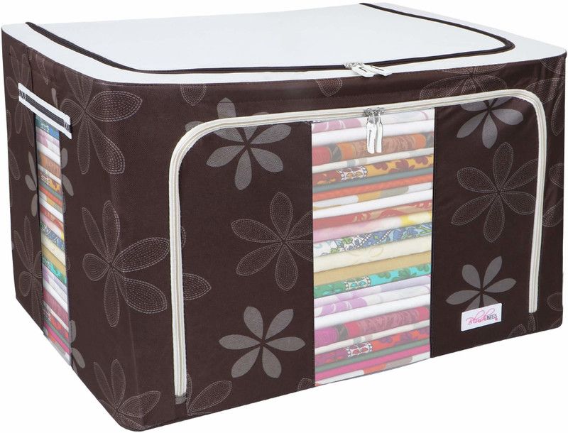 BlushBEES Foldable Cloth Storage Box 100 Litre  (Multicolor)