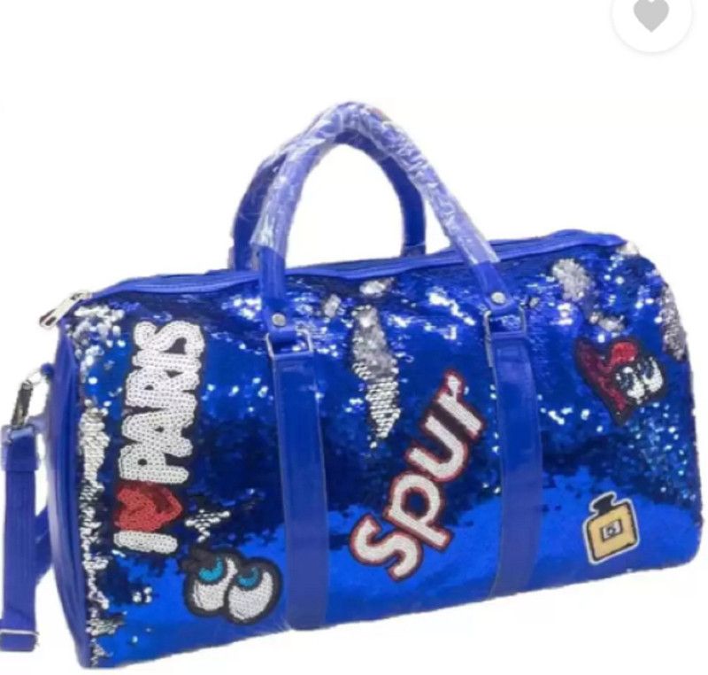 20 L Hand Duffel Bag - 20 L Hand Duffel Bag - SEQUENCE GLITTER PATCHWORK Travels /duffel bag - Multicolor - Regular Capacity