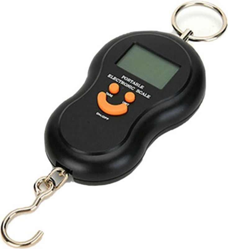 Qozent 10g-50Kg Digital Hanging Luggage Fishing Portable Weight Scale Taraju Tarazu Kata L/15/UQ Luggage Weighing Scale  (Black)