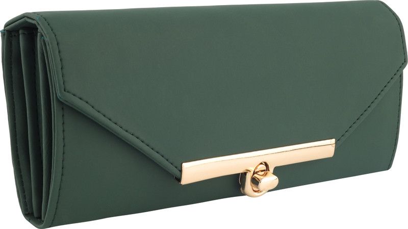 Casual, Party, Formal, Sports Green Clutch - Regular Size