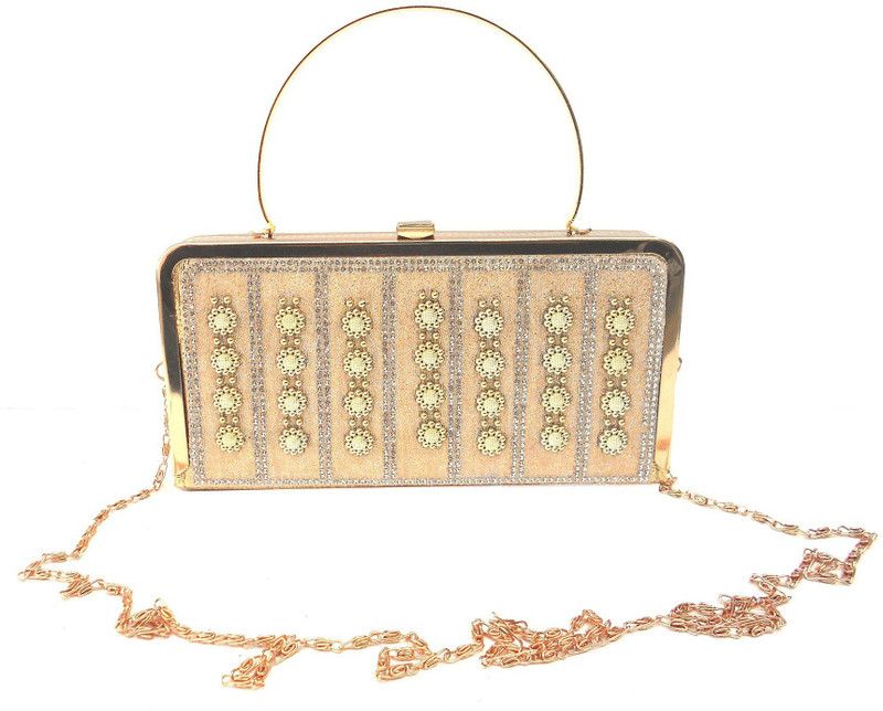 Party, Casual, Formal Gold Clutch - Regular Size