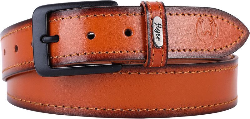 Men Casual, Formal, Evening, Party Tan Genuine Leather Belt