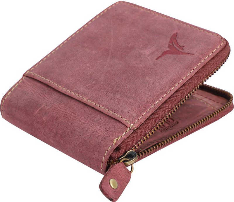 Men Casual, Trendy, Travel, Evening/Party Maroon Genuine Leather RFID Wallet  (5 Card Slots)