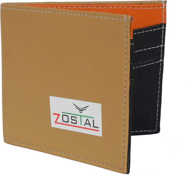 Men Brown, Black Artificial Leather Wallet - Mini  (4 Card Slots)