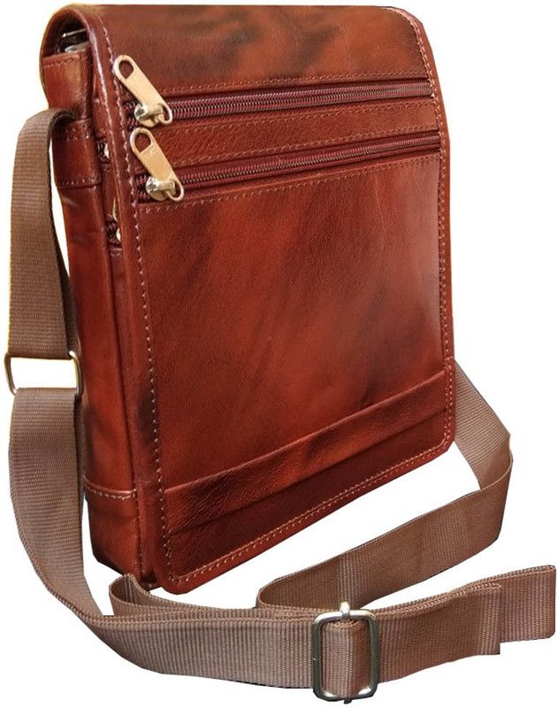 100% Genuine Leather Brown Travel Bag||Gym Bags ||Sports Bags ||Messenger Bag for Men & Women Small Travel Bag - Small  (Brown)