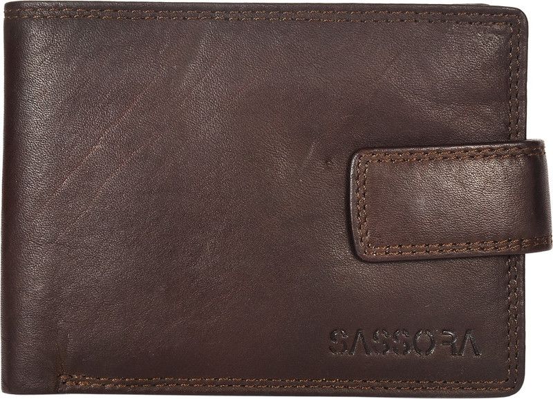 Men Casual, Formal Brown Genuine Leather Wallet - Regular Size  (9 Card Slots)