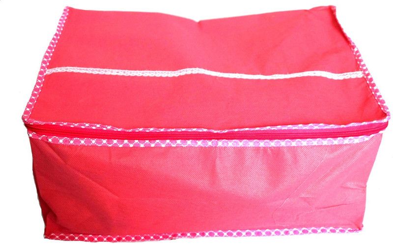 Prem Industries Saree Cover/ Lahenga Cover/ Wardrobe Organiser / Regular Clothes Bag Saree Cover/ Lahenga Cover/ Wardrobe Organiser / Regular Clothes Bag SK192  (Pink)