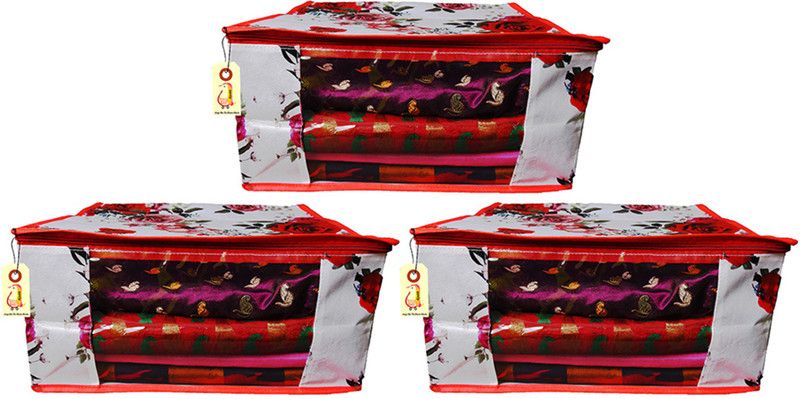 Ajabh Saree Cover Premium Collection Printed Garments cover for Women’s Only PTD10035  (Multicolor)
