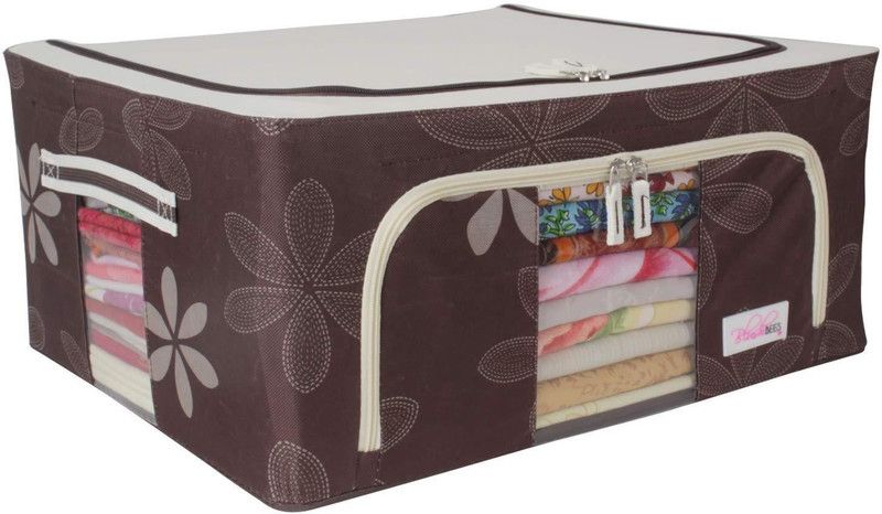BlushBEES Living Box - Storage Boxes for Clothes, Saree Cover Bags Pack of 1, Brown  (Brown)