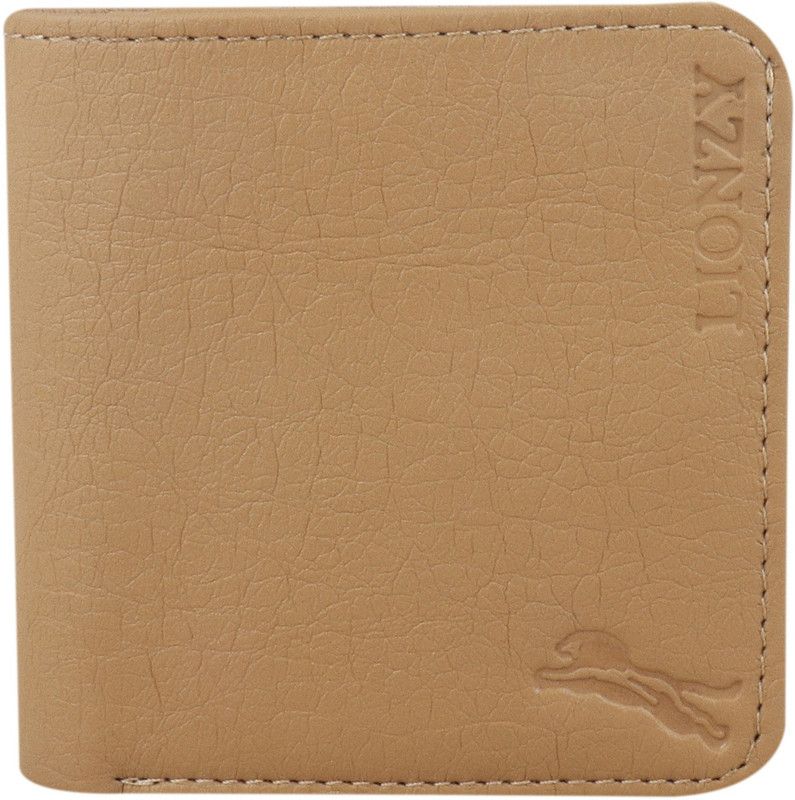 Men Casual Khaki Artificial Leather Wallet - Regular Size  (8 Card Slots)