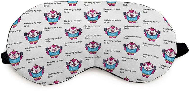 Crazy Corner Adorable Unicorn Print Eye Mask Printed Eye Mask/Sleep Mask for Relaxing/Medidation/Sleep/Travel For Women/Men/Girls/Kids (7.4 * 4 Inches) | Comfortable & Soft Eye Cover/Eye Patch Eye Shade  (Multicolor)