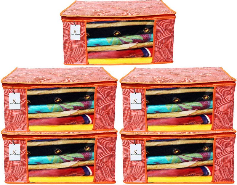 KUBER INDUSTRIES Non-Woven CTKTC15187 CTKTC0151852  (Orange)