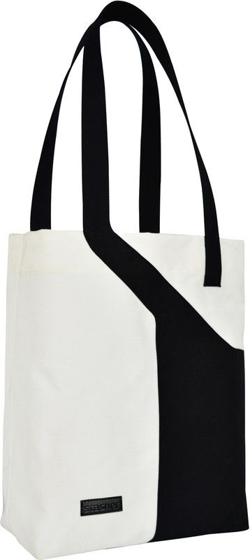 Women White, Black Tote