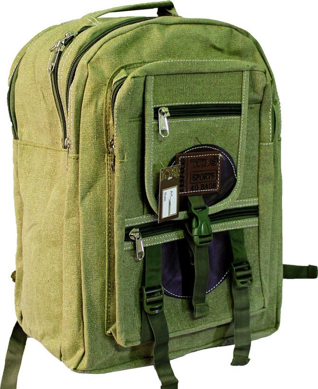 Large 31 L Backpack Canvas Rough & Tough Travel, Multipurpose or School Bag  (Green)