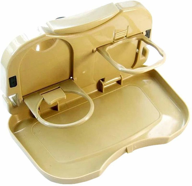 Small 0 L Backpack Car Travel Plastic Foldable Meal Drink Cup Tray Holder Mini Dining Table  (Multicolor)