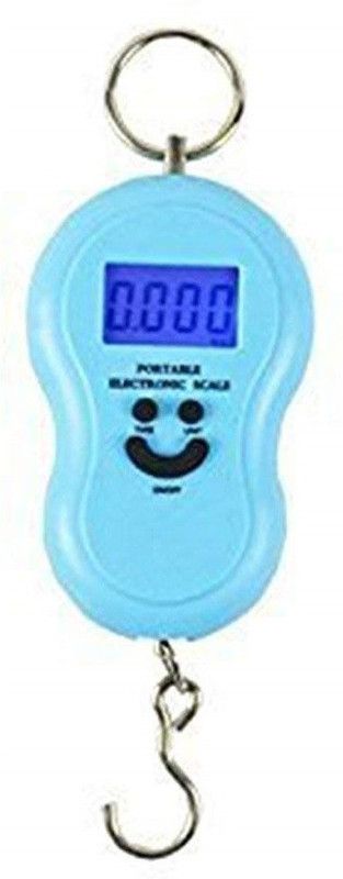 PSYPHY Premium Quality Smiley Portable Electronic Scale Mini, Digital, Hanging, Luggage Blue Weighing Scale  (Blue)