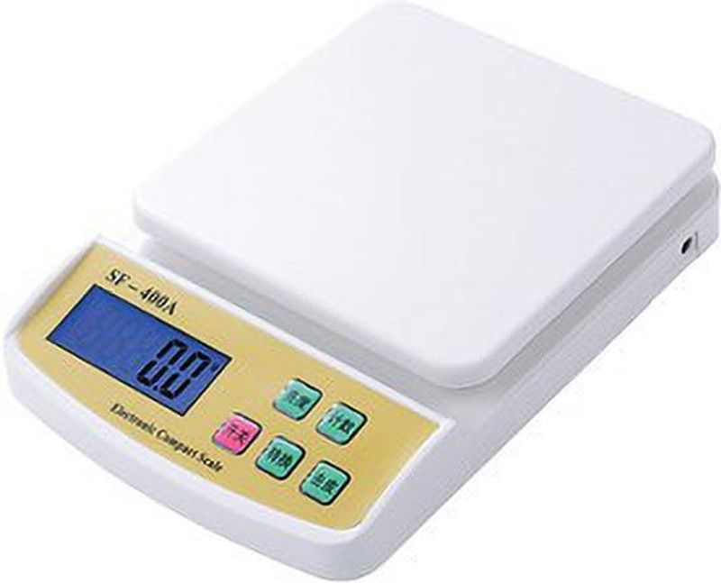 zm store Upto 10kg Vegetable Kitchen SF 400A Adapter Weighing Scale Weighing Scale  (White)