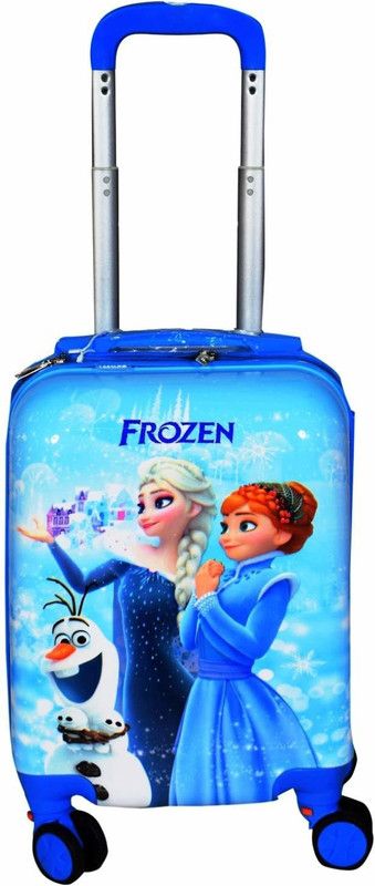 Small Cabin Suitcase (20 inch) - HP-Sky Frozen Ice Frozen 16 Inch Luggage/Travel Suitcase for Kids, Trolley Bag - Multicolor