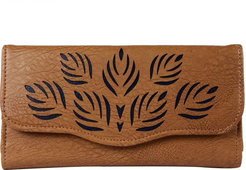 Girls Beige Artificial Leather Wallet - Regular Size  (6 Card Slots)