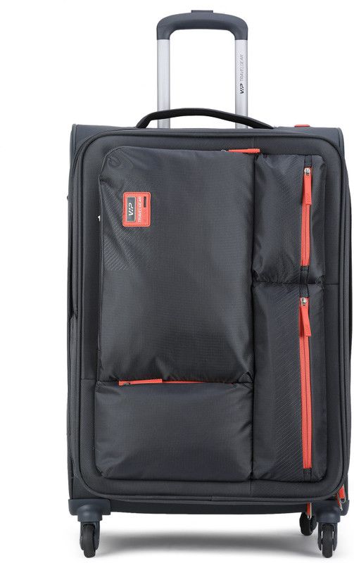 Small Check-in Suitcase (46 cm) - STAX 4W EXP STROLLY 71 GREY - Grey