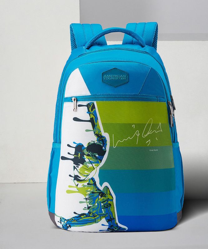 Medium 28 L Backpack PLAYER BACKPACK 01 - TEAL  (Blue, Green, White)