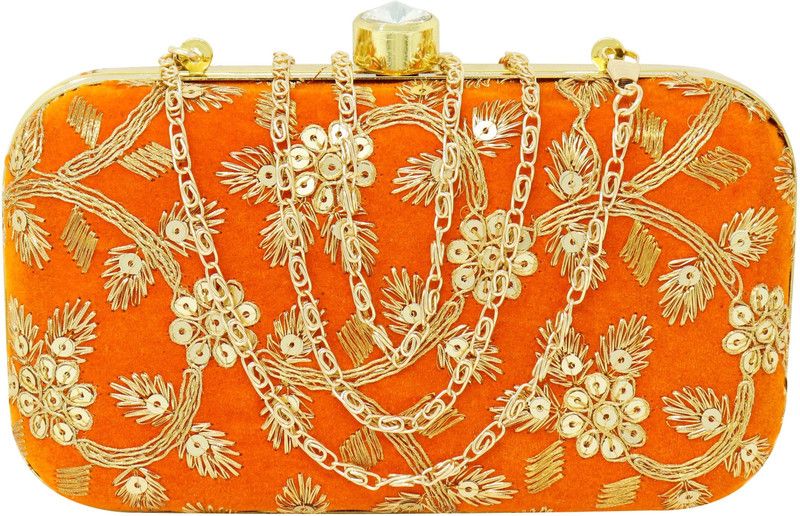 Party Orange Clutch - Regular Size