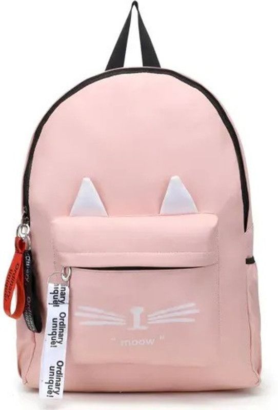 Trendy Pink Meow Bag 30 L Backpack  (Pink)