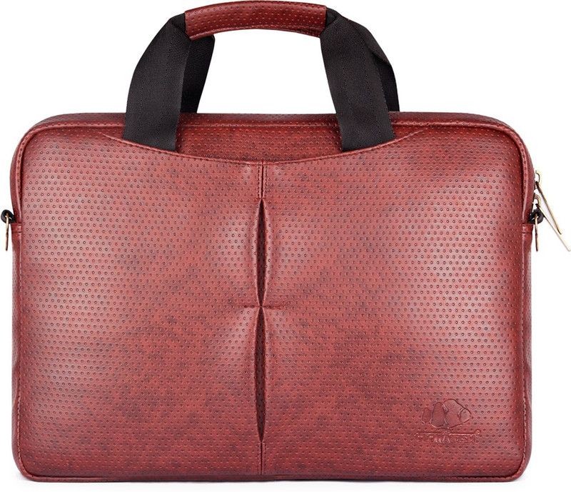 Imperial Series Medium Briefcase - For Men & Women  (Brown Black)