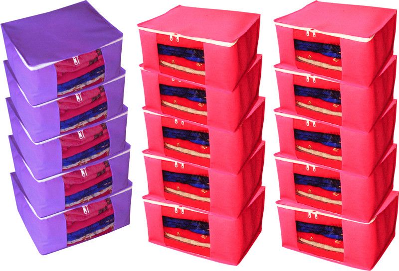 Aadhya Multipurpose non Woven Saree Covers non09  (Multicolor)