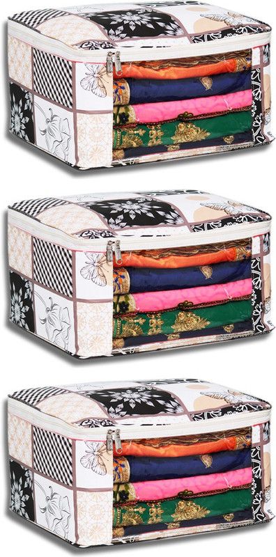 ZAKHRO 3 Multi Saree Covers - 3 Pcs ZS17149023-3  (Multicolor)